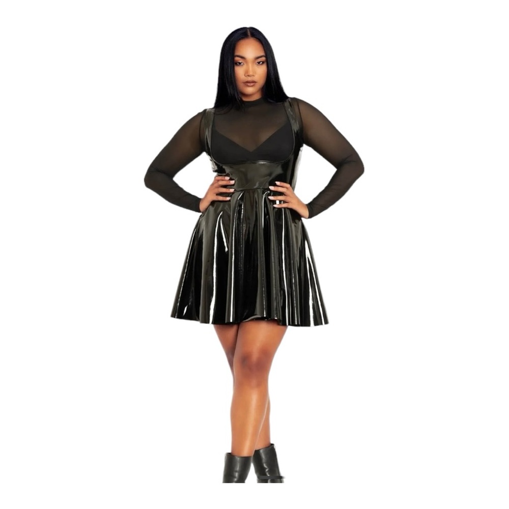 PVC under bust dress